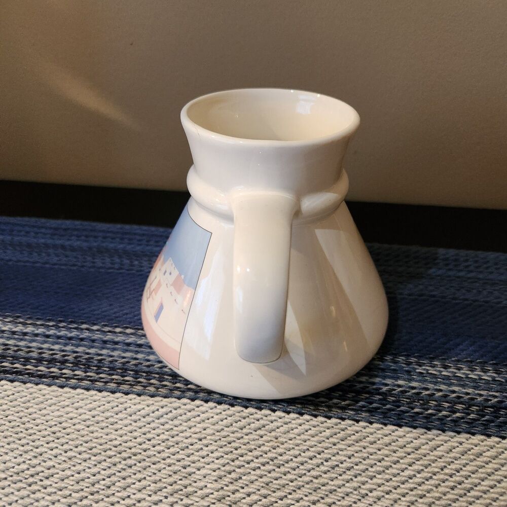Vtg No Spill Otagiri Carlos Sanchez Southwestern Pueblo No Slip Mug Adobe Cactus - Picture 4 of 7